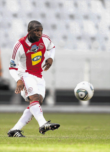 George Maluleka, pictured playing for Ajax Cape Town, is one of the young players Bafana Bafana coach Pitso Mosimane will be fielding in a friendly against Zimbabwe tonight