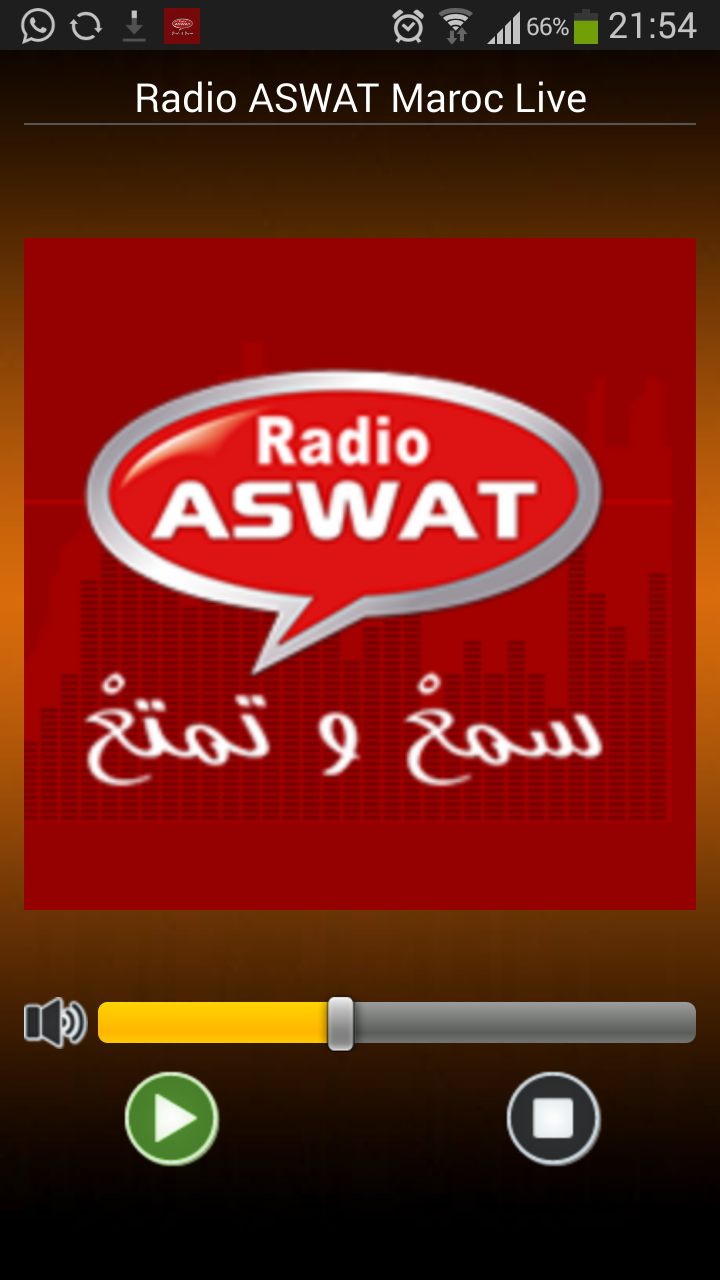 Android application Radio ASWAT Maroc Live screenshort