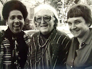 Rich (right), with writer Audre Lorde (left) and Meridel Le Sueur (middle) at a  writing workshop in Austin Texas, 1980.