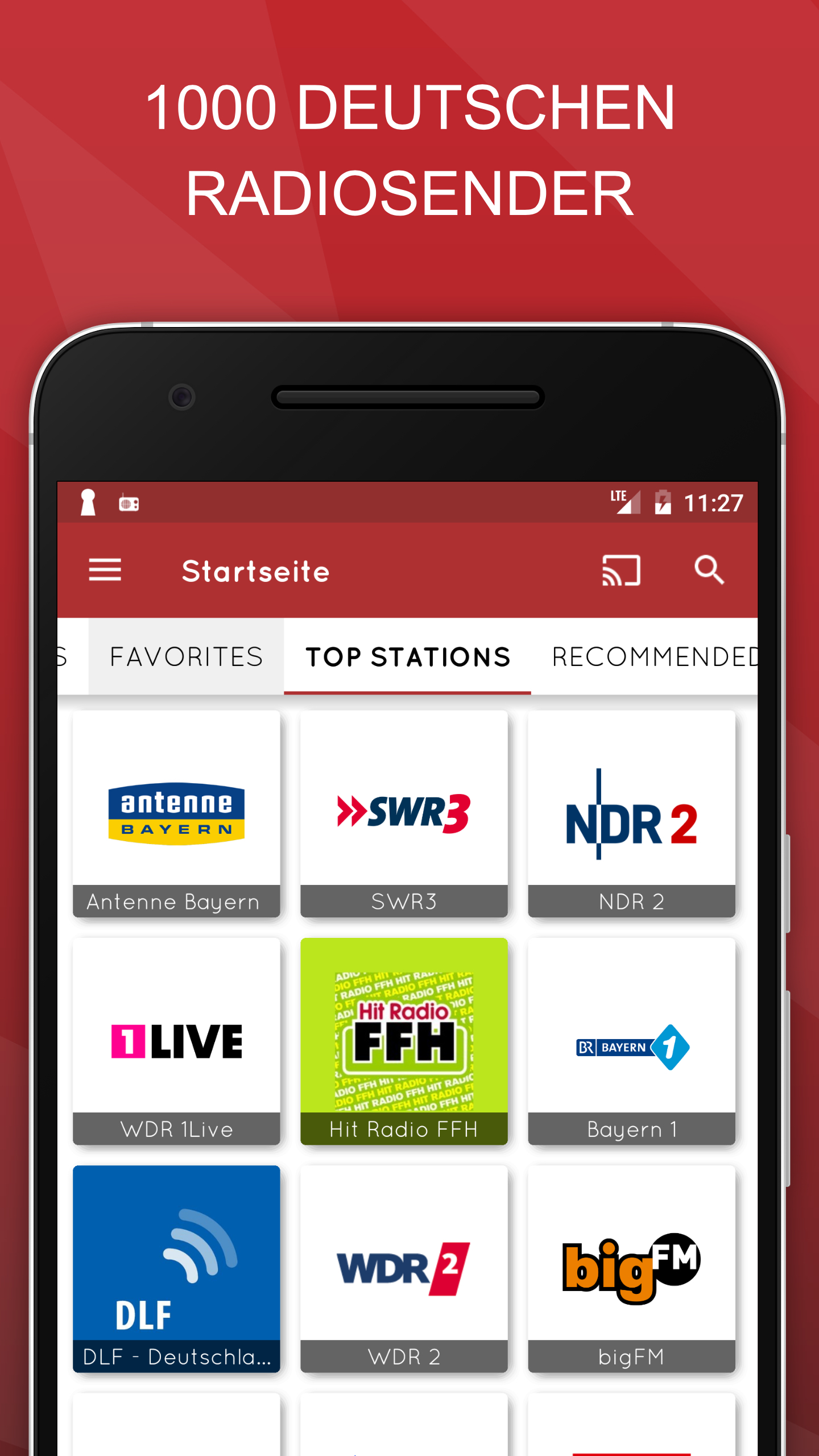 Android application myTuner Radio App: FM stations screenshort