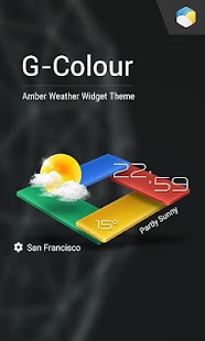 3D G-Color Weather Live Widget screenshot for Android