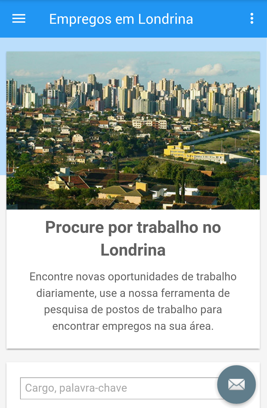 Android application Empregos em Londrina, Brasil screenshort