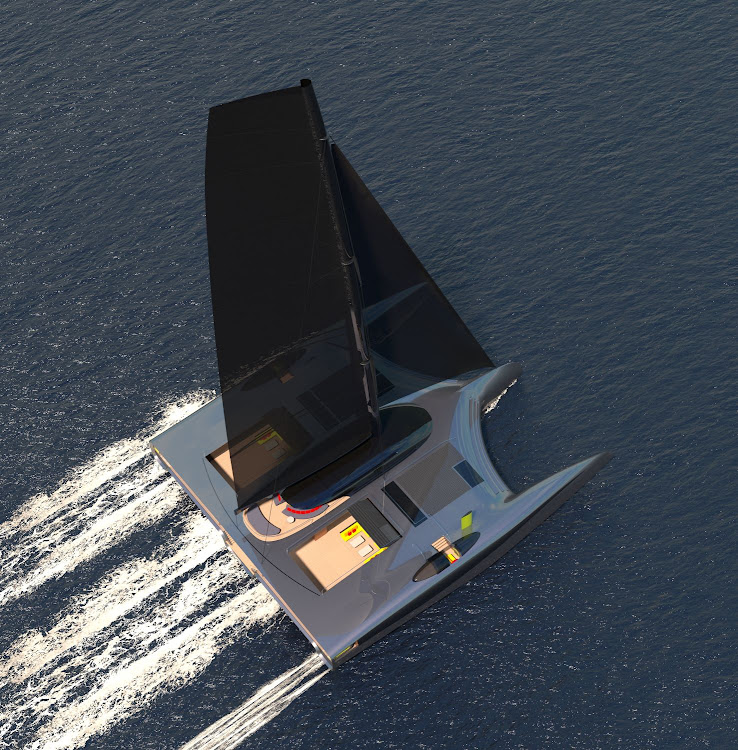 Domus is a striking trimaran that combines the beauty of sailing with the luxury of a superyacht.