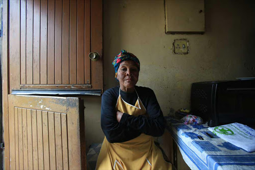 HARD TO BELIEVE: Ntombisanele Mtati, 58, sister of Nompumelelo Mtati, 64, who reportedly died after she was electrocuted by illegally-connected electricity wires, suspect foul play