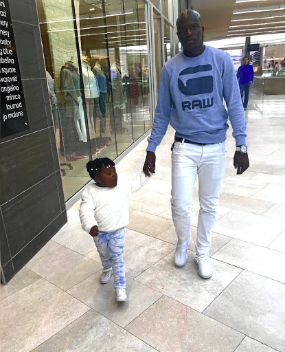 Musa Bilankulu with his five-year-old daughter Rhandzu