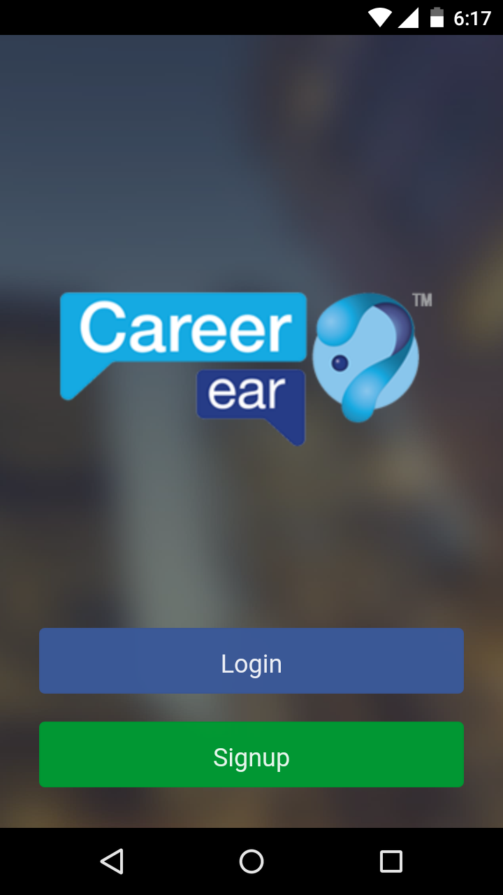 Android application Career Ear screenshort