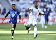 Tapelo Xoki of Orlando Pirates during the DStv Premiership match between Cape Town City FC and Orlando Pirates at DHL Stadium on January 07, 2023 in Cape Town, South Africa. 