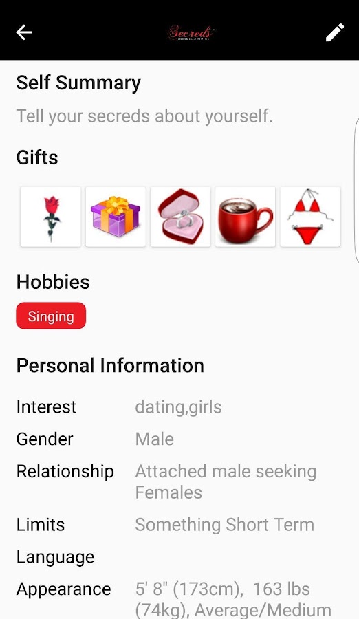 Secreds-Online Free Discreet Dating App For Affair