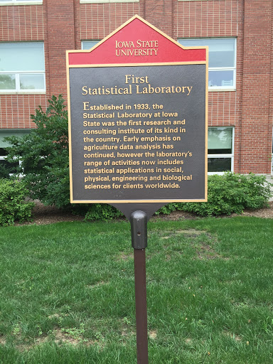 Iowa State University First Statistical Laboratory Established in 1933, the Statistical Laboratory at Iowa State was the first research and consulting institute of its kind in the country.  Early...