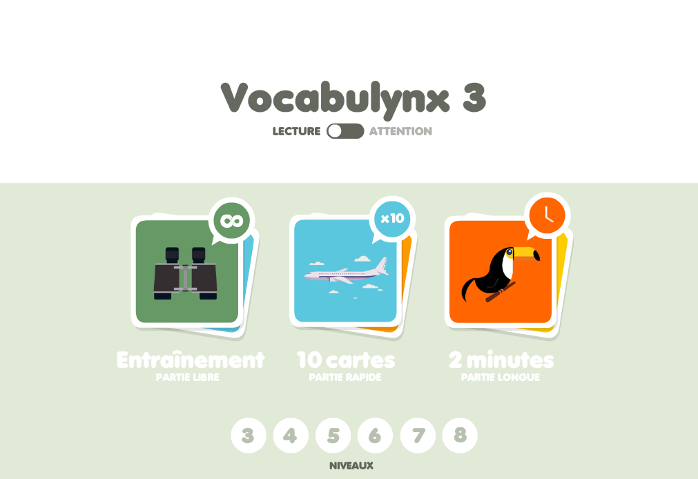 Android application VOCABULYNX CE1 ( 65 mots ) screenshort