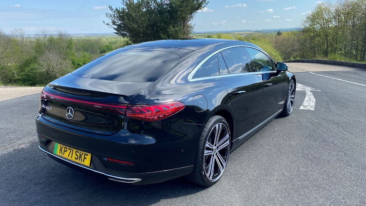 The four-door coupe-like profile is one that Mercedes made popular with its CLS.