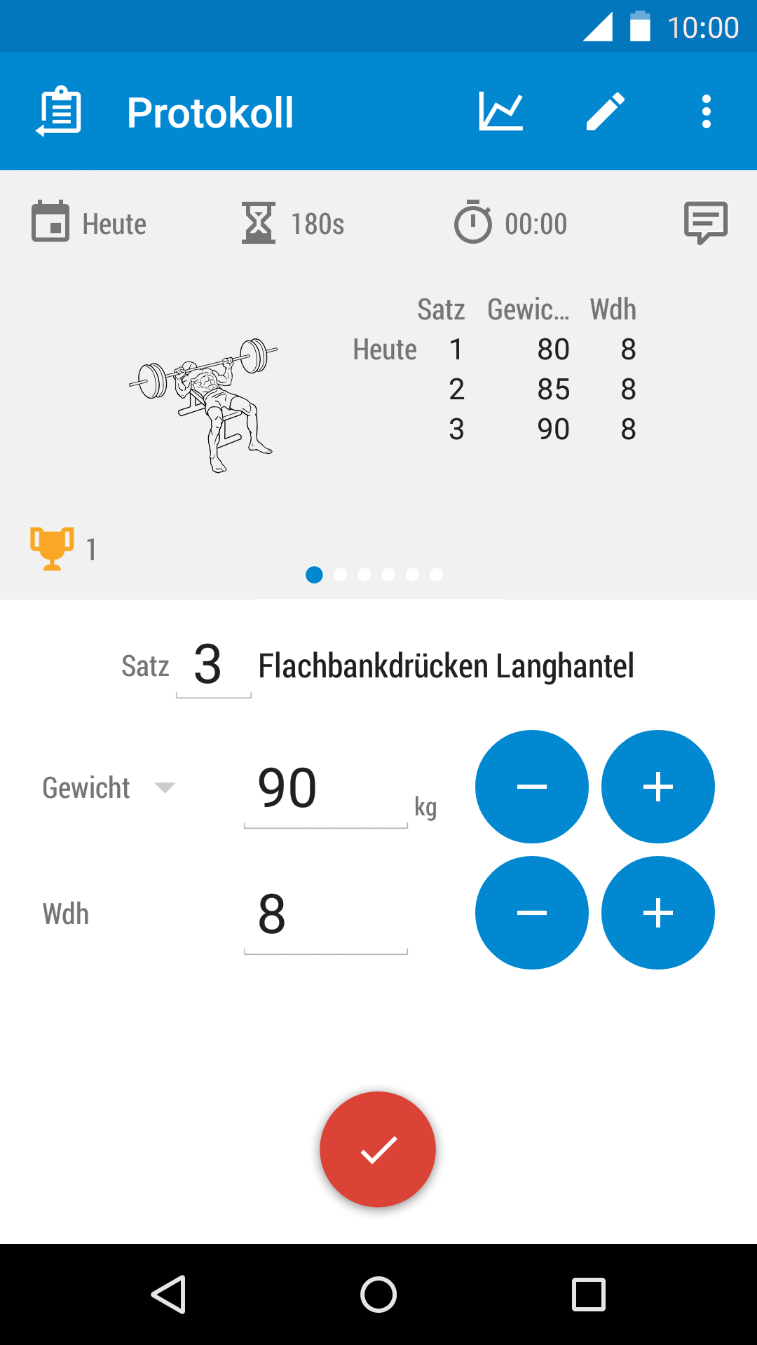 Android application Workout Tracker & Gym Plan Log screenshort