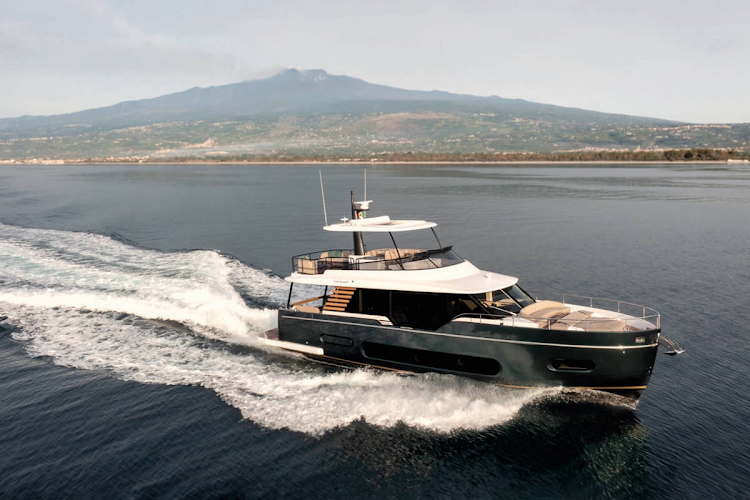 The Azimut Magellano 60 features chic Italian styling and luxury to match.