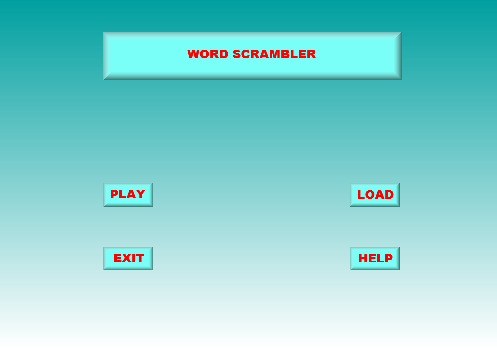 Android application Word Scrambler screenshort