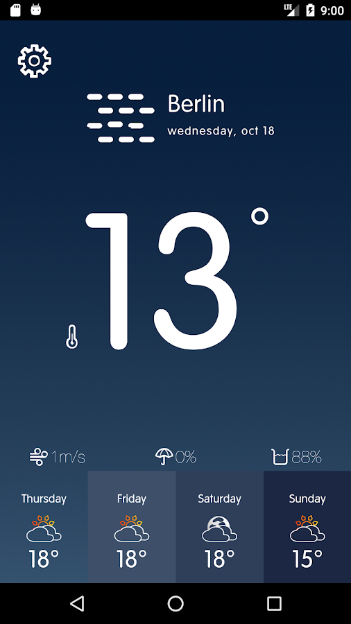 Weatherly — приложение на Android