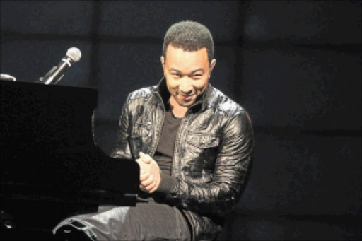 DISPUTED: John Legend performing at Mosaiek Theatre in Fairlands, Joburg, this year. PHOTO: BAFANA MAHLANGU