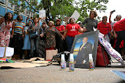 Prophet Shepherd Bushiri's supporters  outside the Pretoria  Specialised Commercial Crimes Court yesterday, who demanded that he be released.   