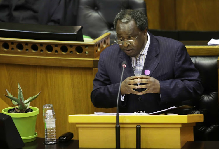 Finance Minister, Tito Mboweni during his Medium-Term Budget Speech in parliament in Cape Town on October 28 2020. Picture: SUNDAY TIMES/ESA ALEXANDER