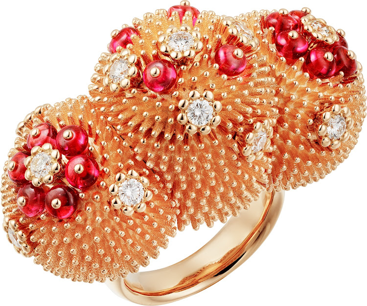 Cartier Cactus Bloom ring.