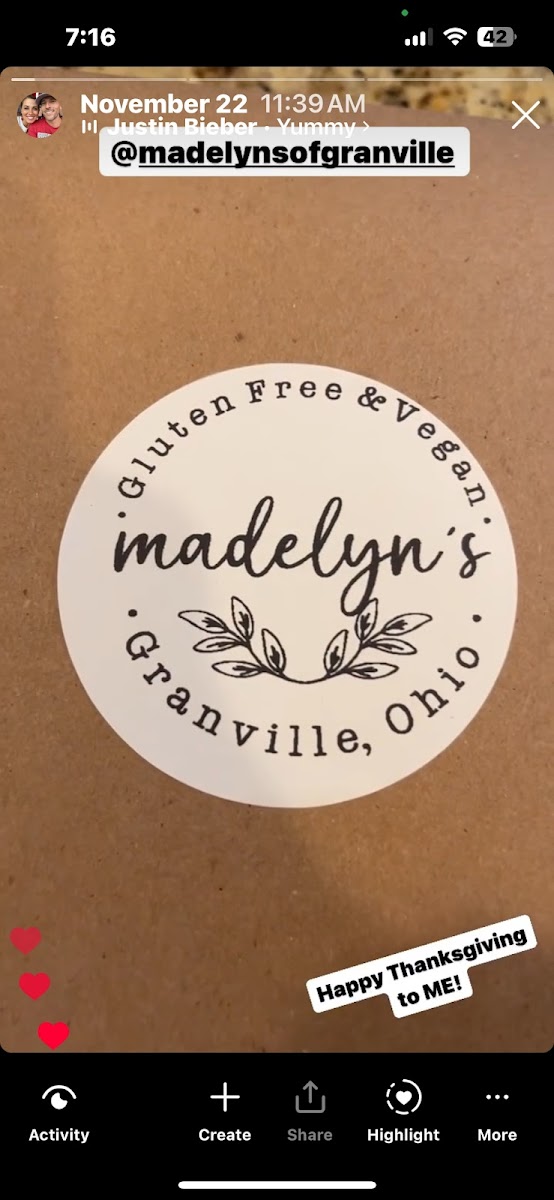 Gluten-Free at madelyn's