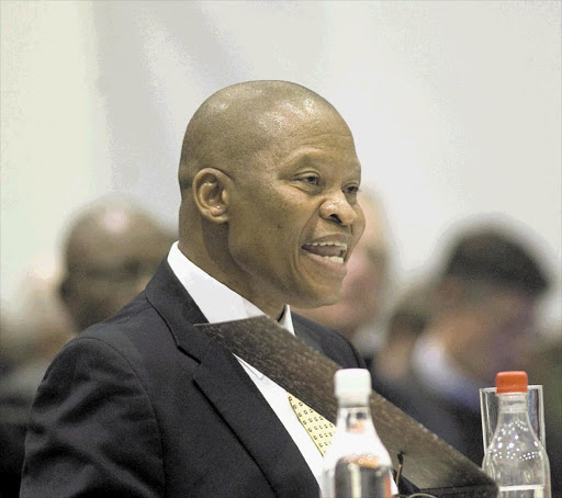 Justice Mogoeng Mogoeng before the Judicial Service Commission in Cape Town Picture: RODGER BOSCH