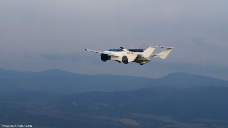 The AirCar completed a 35-minute flight from Nitra to Bratislava in Slovakia this week. Picture: SUPPLIED