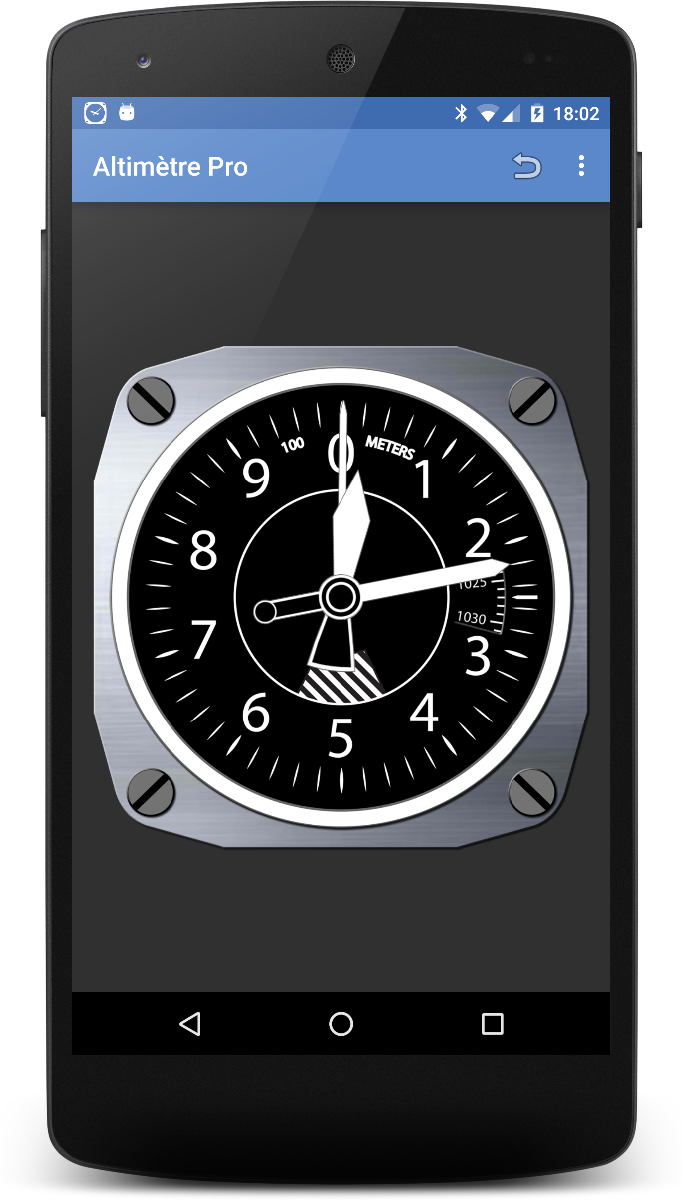 Android application Altimeter Pro screenshort