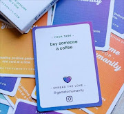 Each Game for Humanity card challenges the player to perform a different kind act.