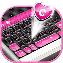 ダウンロード Elegant Keyboard - Black & Pink Heart をインストールする 最新 APK ダウンローダ