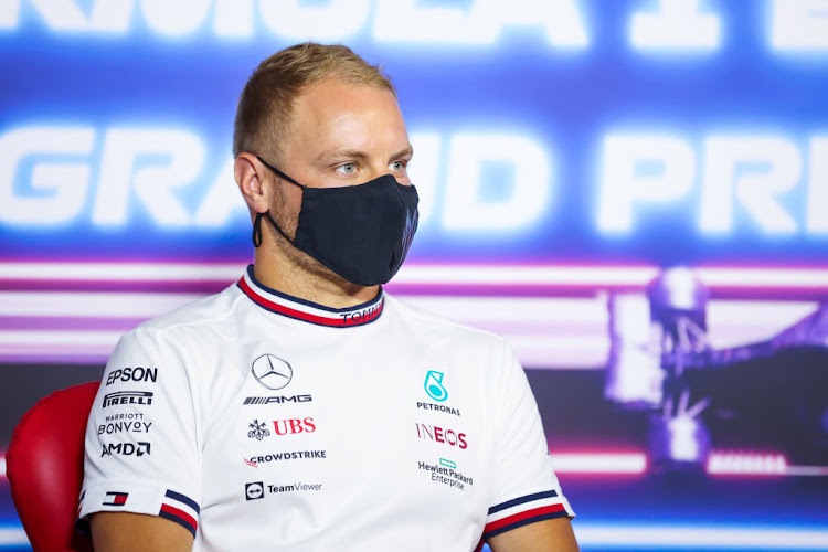 Valtteri Bottas talks in the drivers' press conference ahead of the F1 Grand Prix of France on June 17 2021 in Le Castellet, France.
