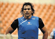 TALL ORDER: Victor Matfield during the Super rugby warm-up match between the Bulls and the Stormers at Peter Mokaba Stadium in Polokwane