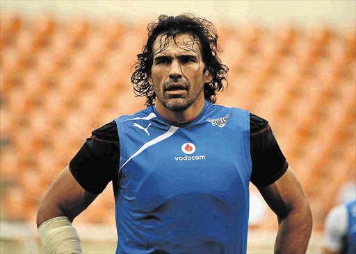 TALL ORDER: Victor Matfield during the Super rugby warm-up match between the Bulls and the Stormers at Peter Mokaba Stadium in Polokwane