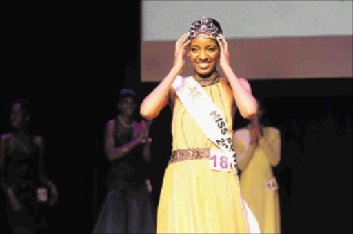 BRAINY BEAUTY: Lungile Buhale, 22, was crowned Miss Soweto on Saturday