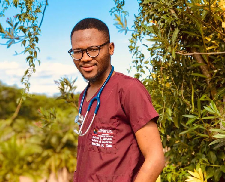 Mxolisi Xulu, Umthombo scholar and fifth-year medical student at UKZN.