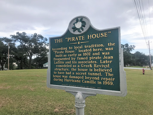 According to local tradition, the "Pirate House," located here, was built as early as 1802 and was frequented by famed pirate Jean Lafitte and his associates. Later remodeled as a Greek Revival...
