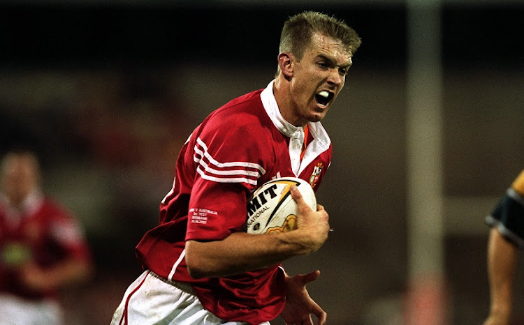 Dafydd James on the British and Irish Lions tour of Australia in 2001. James has joined a class-action lawsuit for players suffering from neurological impairments.
