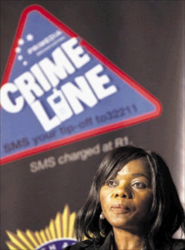 Public Protector Thuli Madonsela marks Crime Line's fourth anniversary yesterday. Police commissioner Bheki Cele is to investigate controversial reports that she was to be arrested.