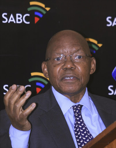 SABC board chairman Ben Ngubane briefing the media at SABC head office in Auckland Park. Pic: Puxley Makgatho. 20/04/2012. © Business Day.BD. 06/06/2012.