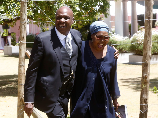 Former Baringo senator Gideon Moi with his late sister June Chebet Moi during happier times.