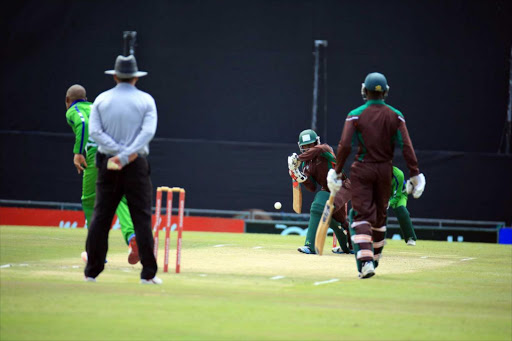The Border semi-professional cricket team batting against SWD Picture: SINO MAJANGAZA