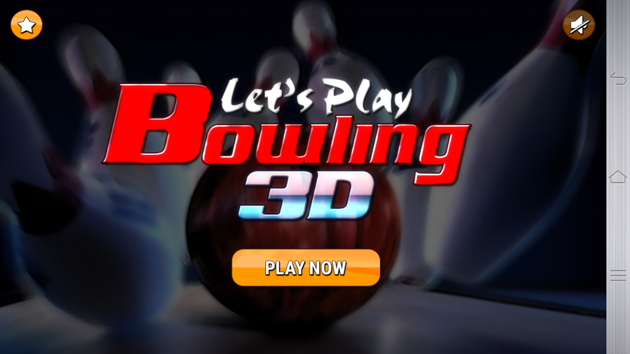 Android application Lets Play Bowling 3D screenshort