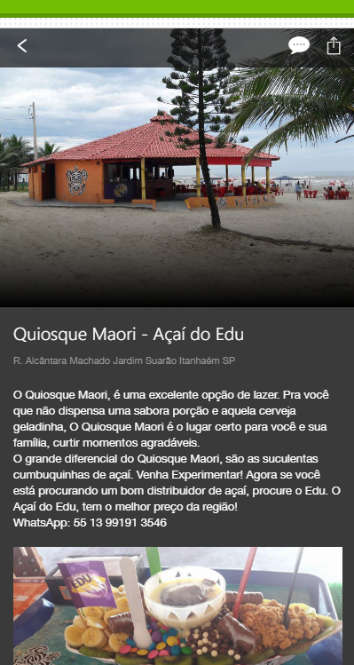 Android application Super Guia Cidade de Itanhaém screenshort