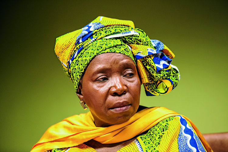 Minister of co-operative governance & traditional affairs Nkosazana Dlamini-Zuma.