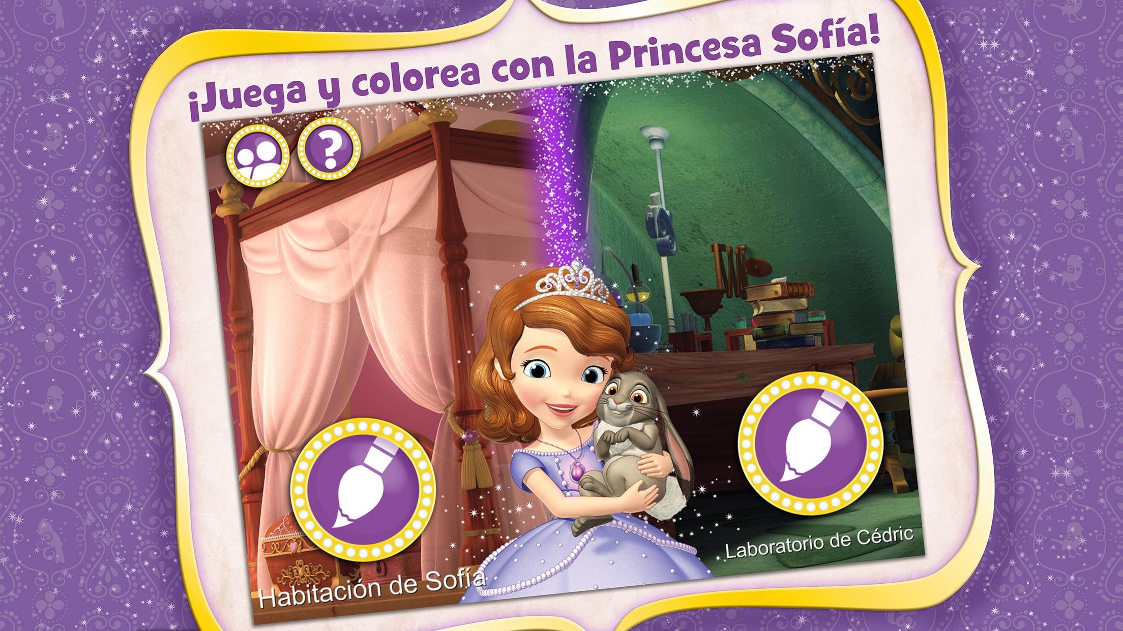 Android application Sofia the First Color and Play screenshort