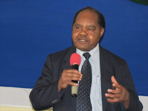 Academician and renowned author Prof Joseph Nyasani. Photo/FILE