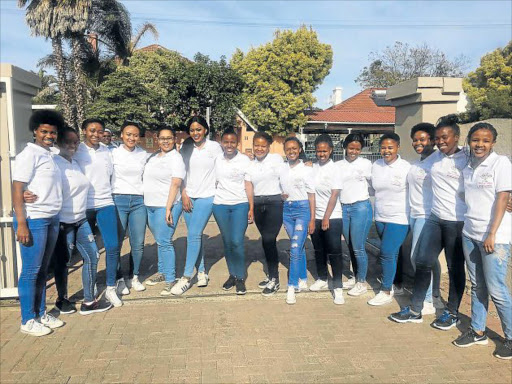 HELPING HANDS: A group of 17-year-old East Londoners, Girls of Hope, plans to support 17 families in need in the township of Nompumelelo “Gqobas” over the next five yearsPicture: SUPPLIED