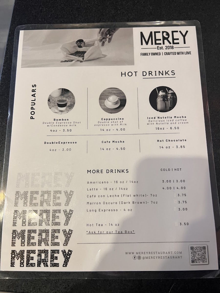 Merey Venezuelan Cuisine gluten-free menu