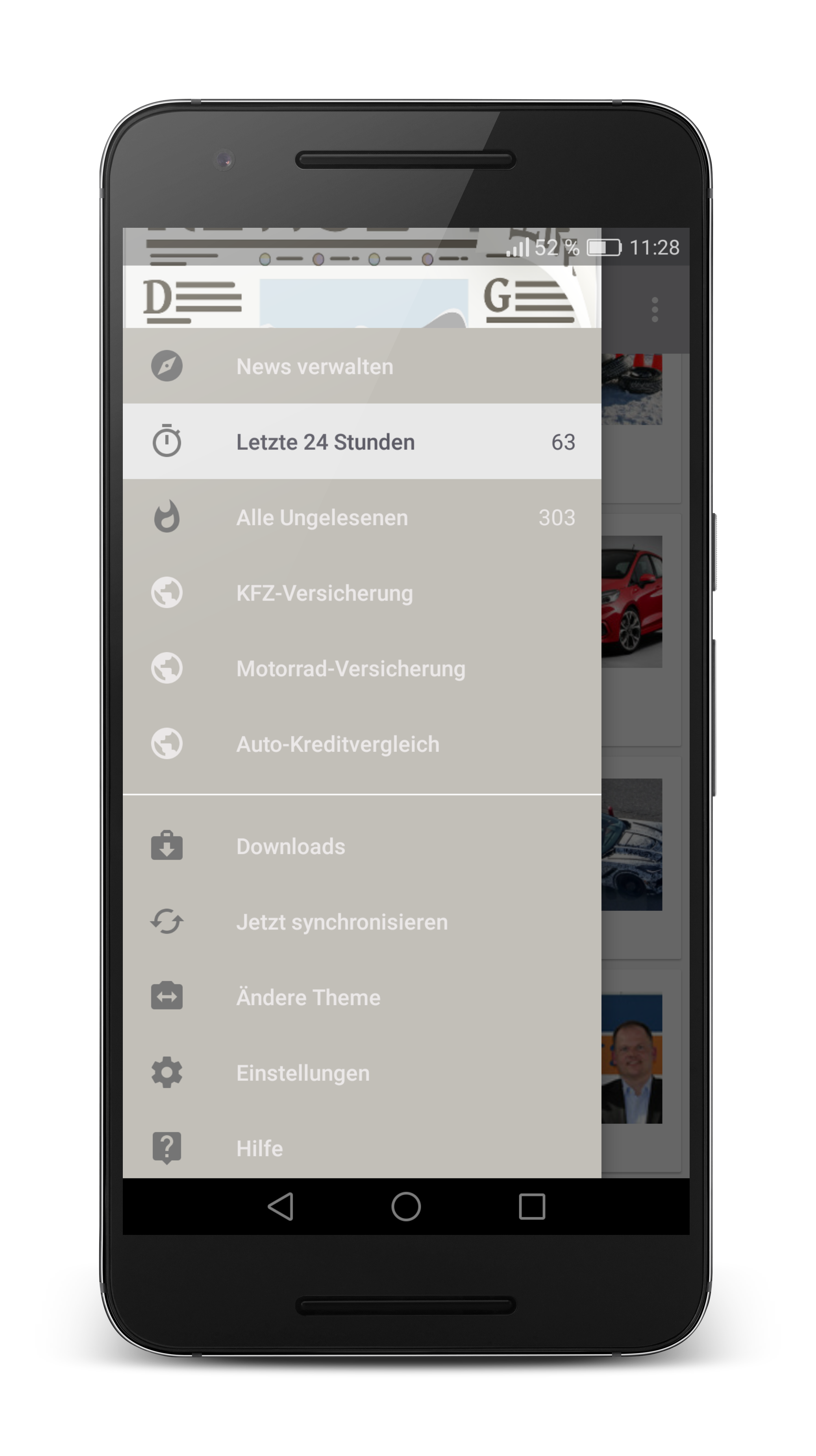 Android application Automobil News screenshort