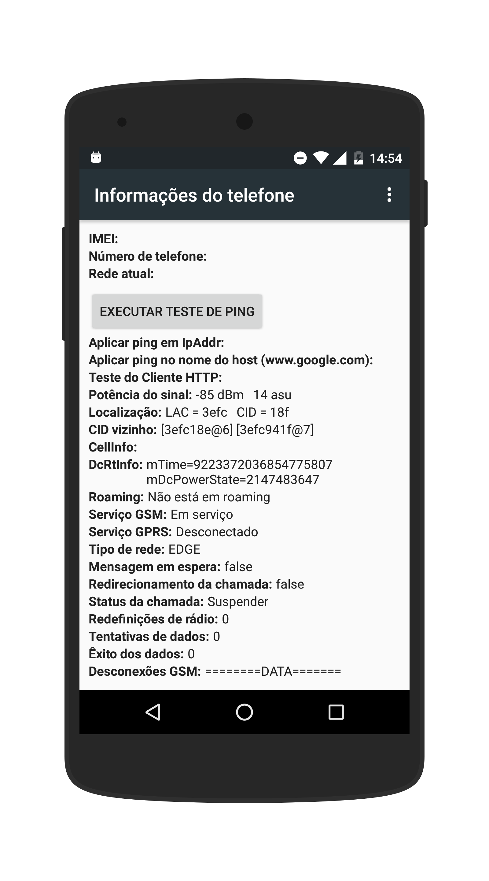 Android application 4G Fix screenshort