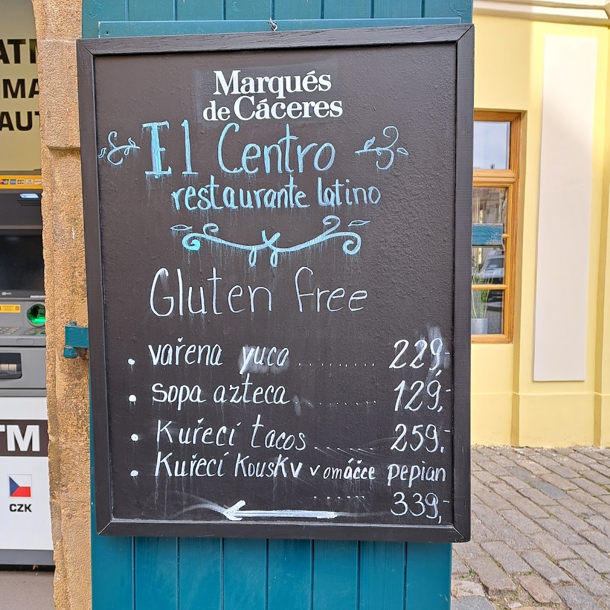 El Centro gluten-free menu